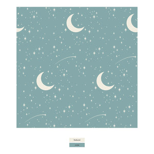 Long Sleeve Graphic Tee Pajama Set Jade Starry Sky & Moon