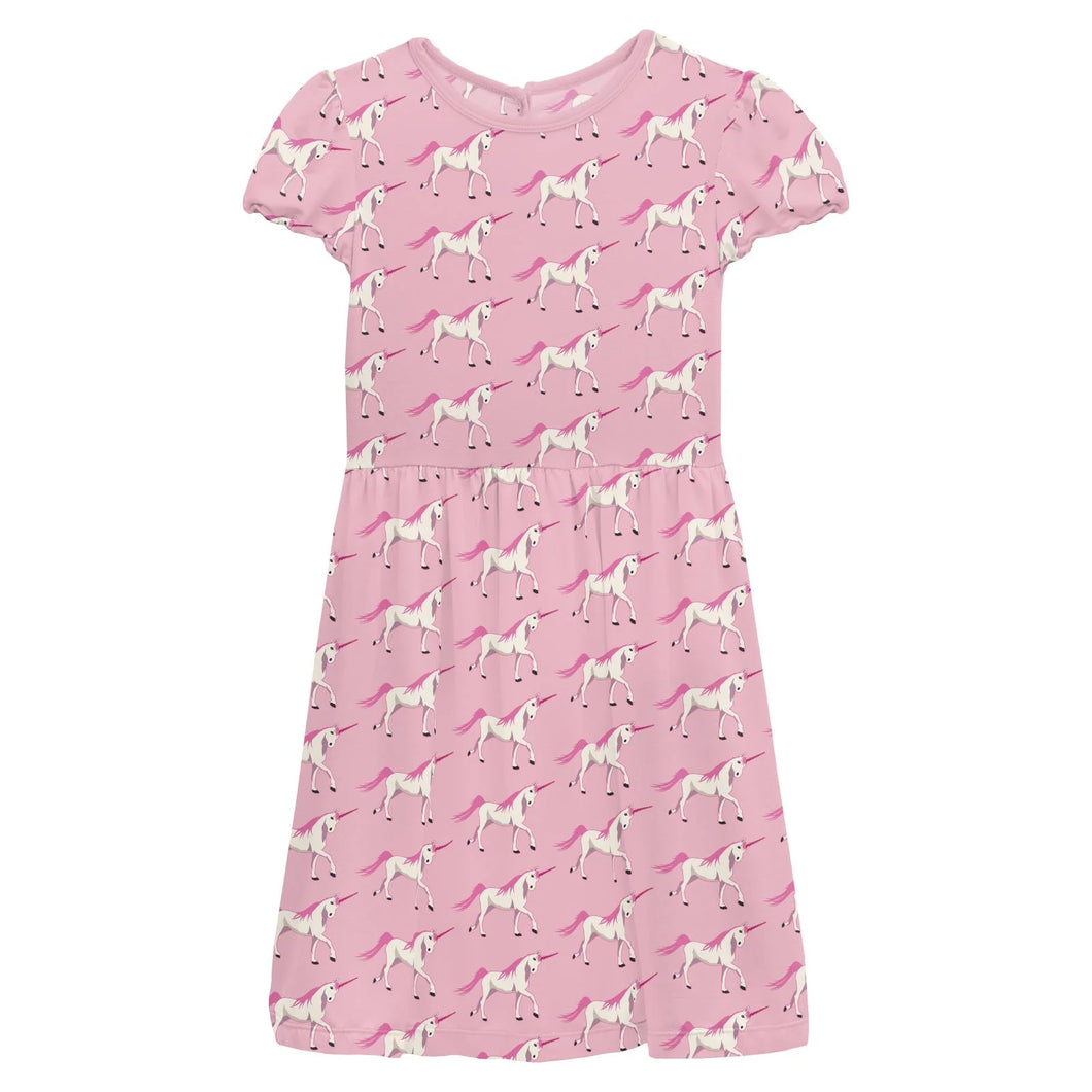 Print Flutter Sleeve Twirl Dress with Pockets - Cake Pop