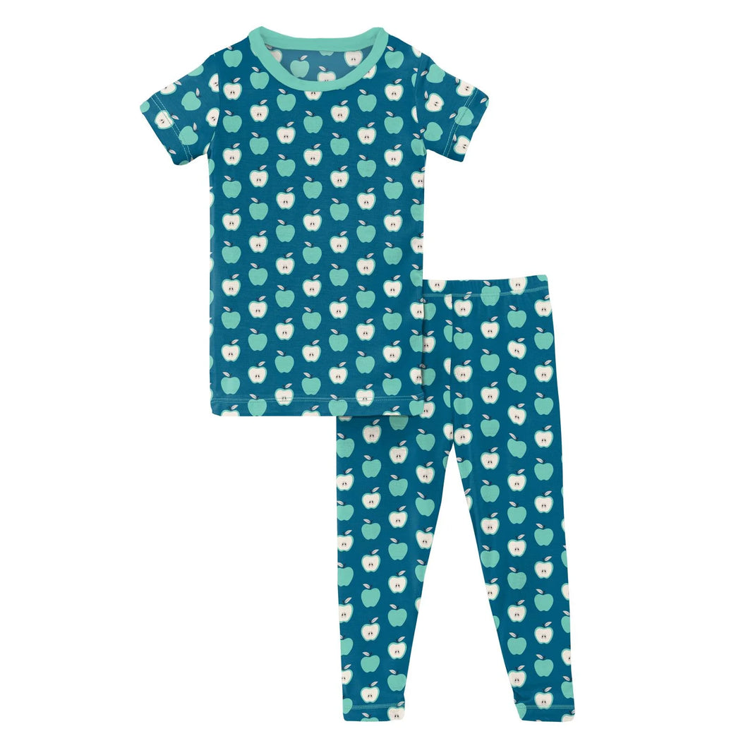 Print Short Sleeve Pajama Set - Seaport Johnny Appleseed