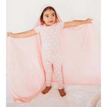 Load image into Gallery viewer, Print Short Sleeve Kimono Pajama Set - Cake Pop Swan Princess
