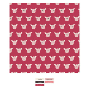 Print Long Sleeve Pajama Set - Cherry Pie Furry Friends