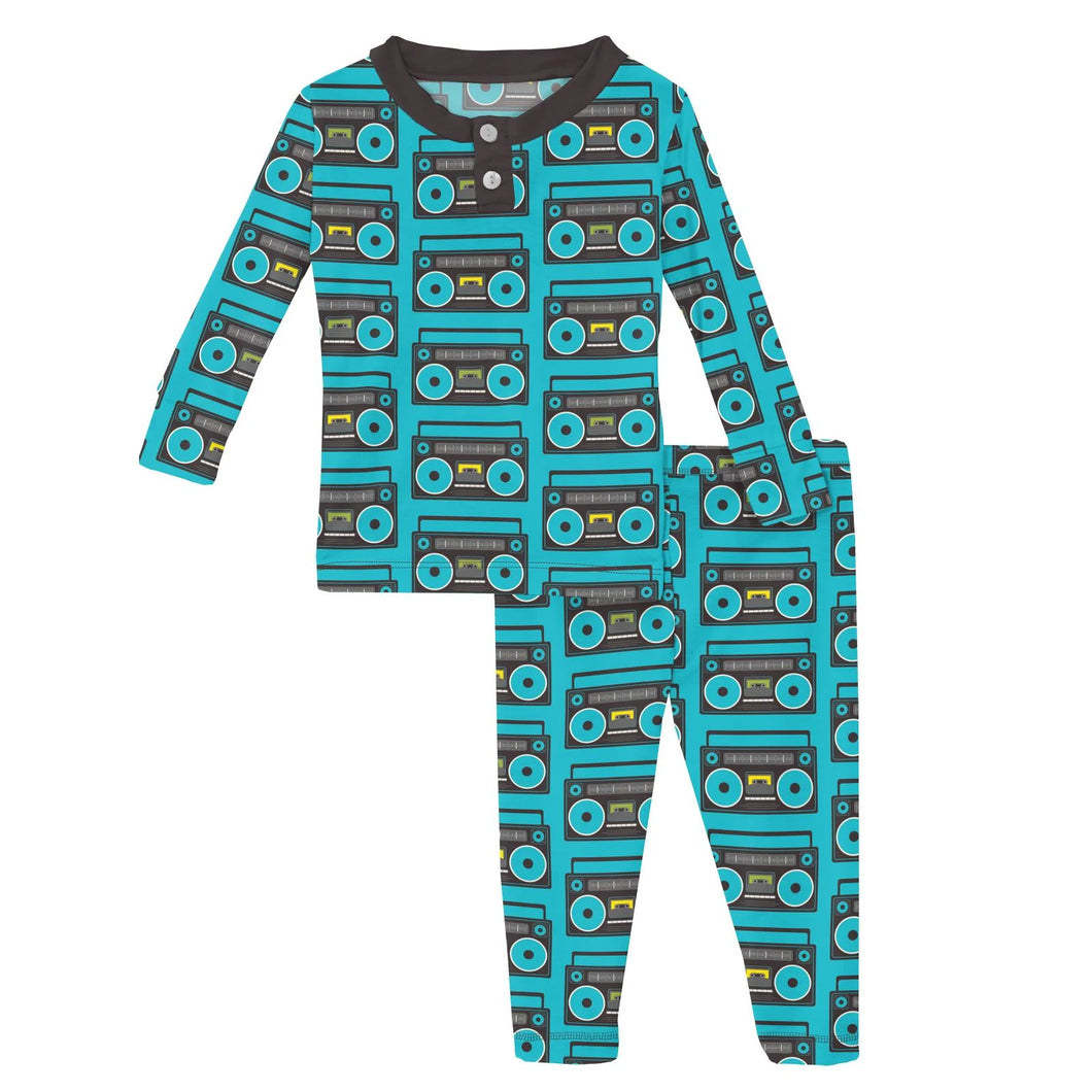 Long Sleeve Pajama Set - Confetti Boombox