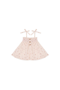 Organic Cotton Ellie Top - Petite Fleur Soft Peony