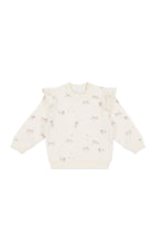 Load image into Gallery viewer, Organic Cotton Maple Sweatshirt - Playful Kittens Whisper White Large

