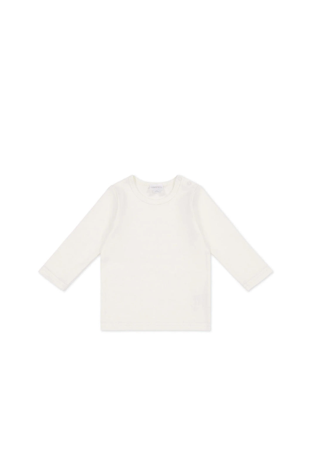 Pima Cotton Vinny Long Sleeve Top - Whisper