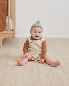 Long Sleeve Romper - Dino