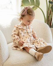 Load image into Gallery viewer, Ruffle Collar Button Dress - FIg Flora
