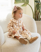 Load image into Gallery viewer, Ruffle Collar Button Dress - FIg Flora
