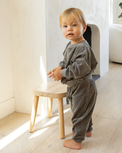 Velour Relaxed Sweatshirt - Forest