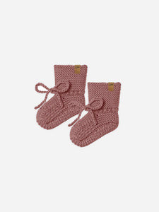 Knit Booties - Fig