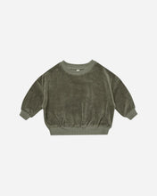 Load image into Gallery viewer, Velour Relaxed Sweatshirt - Forest
