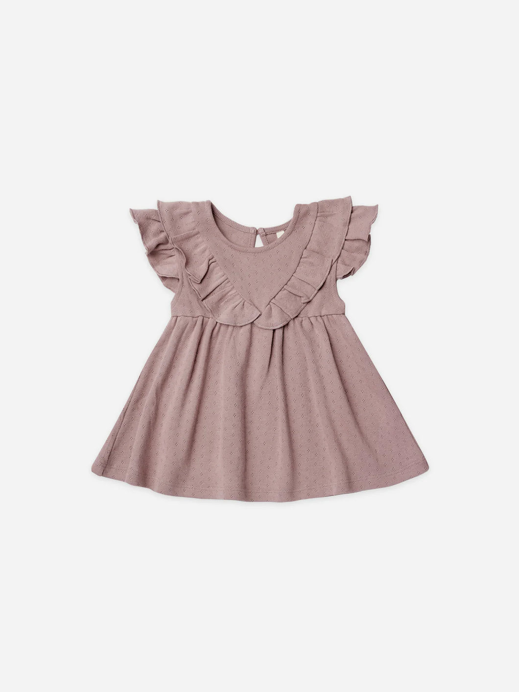 Sleeveless Ruffle V Dress - Lilac
