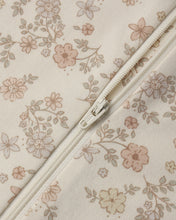 Load image into Gallery viewer, Zip Long Sleeve Sleeper Footie - Floral Vine
