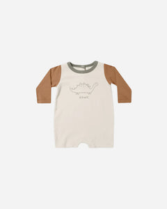 Long Sleeve Romper - Dino