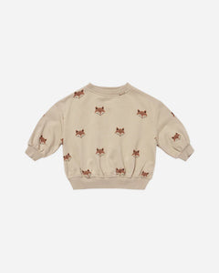 Relaxed Fleece Sweatshirt - Foxes