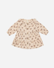 Load image into Gallery viewer, Ruffle Collar Button Dress - FIg Flora
