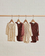 Load image into Gallery viewer, Long Sleeve Ruffle V Dress - Plum Fleur
