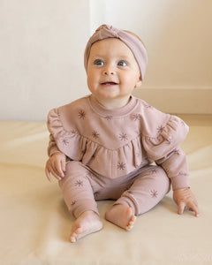 Ruffle Fleece Sweatshirt - Snow