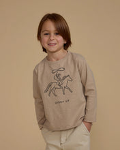 Load image into Gallery viewer, Raw Edge Long Sleeve Tee - Giddy Up
