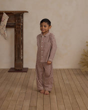 Load image into Gallery viewer, Long Sleeve Pajamas - Brick Gingham
