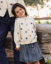 Load image into Gallery viewer, Tulip Cardigan Midnight Daisy
