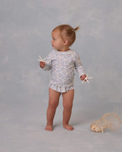 Load image into Gallery viewer, Rashguard Girls Set - Ditsy Blue
