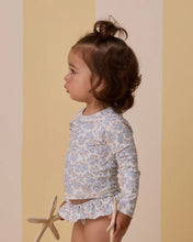 Load image into Gallery viewer, Rashguard Girls Set - Ditsy Blue
