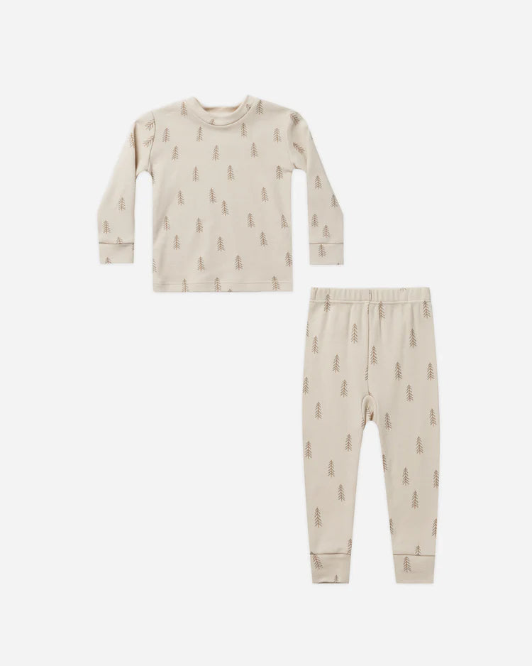 Organic Pajama Set - Trees