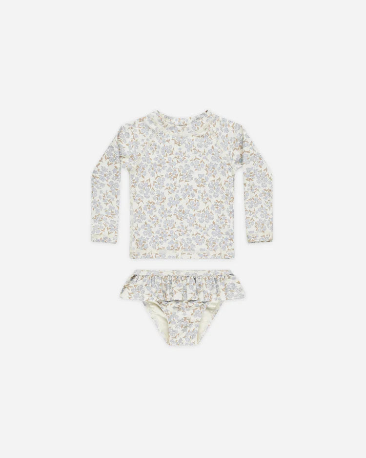 Rashguard Girls Set - Ditsy Blue