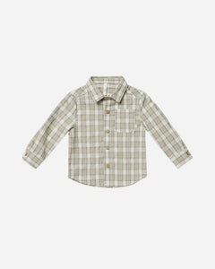 Collared Shirt - Pewter Plaid
