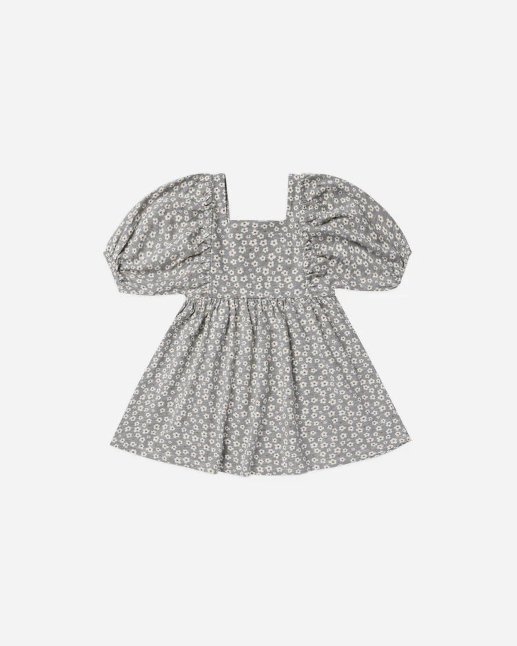 Brea Dress - Blue Ditsy