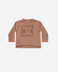 Raw Edge Long Sleeve Tee - Cool Cats