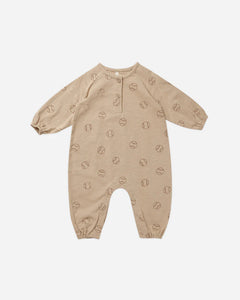 Henley Bubble Jumpsuit - Baseball