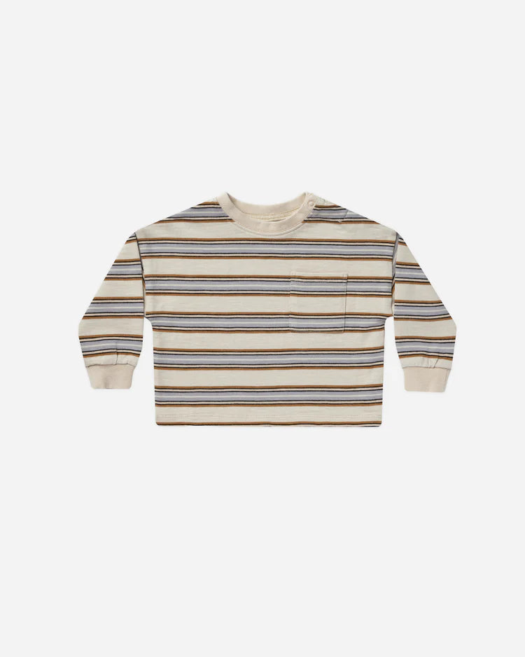 Relaxed Long Sleeve Tee - Vintage Stripe