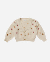 Load image into Gallery viewer, Boxy Crop Cardigan - Fall Flowers
