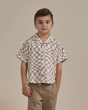 Load image into Gallery viewer, Lapel Collar Shirt - Sand Check
