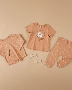 Long Sleeve Tee + Pant Set - Petite Daisy