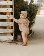 Load image into Gallery viewer, Winnie Romper - Brown Gingham
