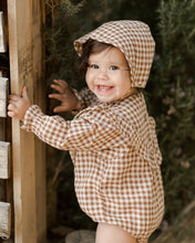 Load image into Gallery viewer, Winnie Romper - Brown Gingham
