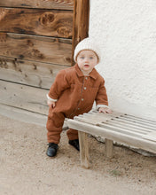 Load image into Gallery viewer, Cord Baby Jumpsuit - Spice
