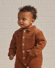 Load image into Gallery viewer, Cord Baby Jumpsuit - Spice
