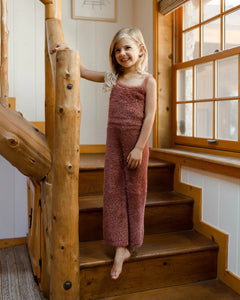 Fuzzy Knit Lounge Set - Ruby