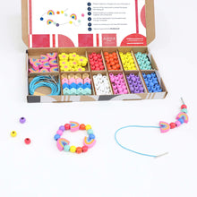 Load image into Gallery viewer, Rainbow &amp; Flower Bracelet Making Kit
