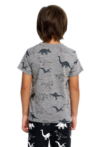 Dinos Boys Triblend S/S Crew Neck Tee