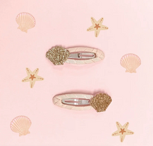 Load image into Gallery viewer, Seashell Glitter Clips
