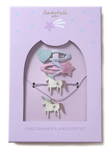 Unicorn Hair & Jewelry Set