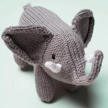 Load image into Gallery viewer, Organic Baby Rattle - Toy Baby Elephant
