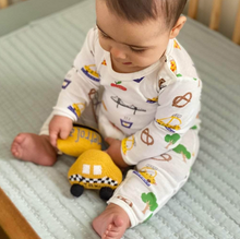 Load image into Gallery viewer, Organic Baby Toy Rattle New York Metro Card
