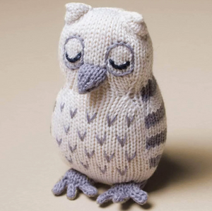 Organic Baby Rattle Owl
