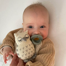 Load image into Gallery viewer, Organic Baby Rattle Owl
